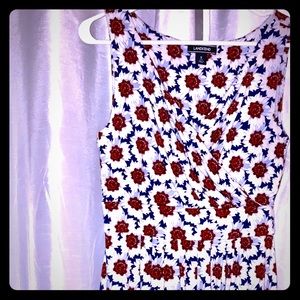 Lands End Banded Wrap Dress